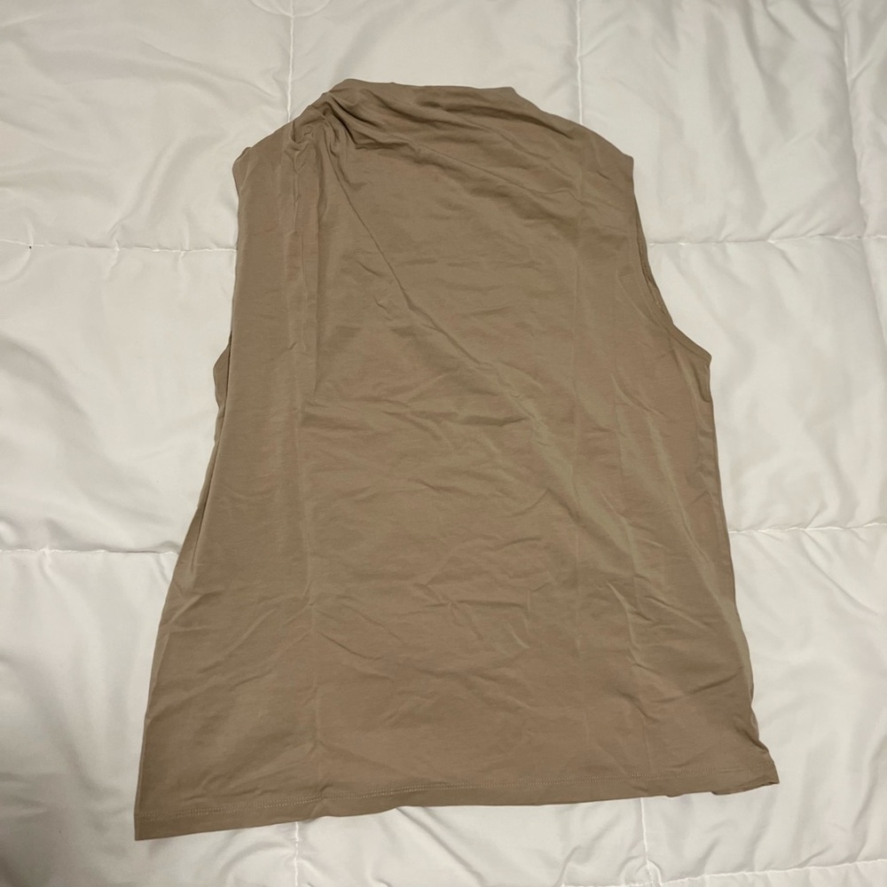 Abercrombie Crew Neck Tank Top - Taupe